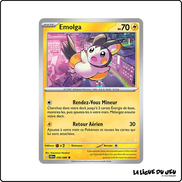 Commune - Pokemon - Chaos Ascendant - Emolga 30/86
