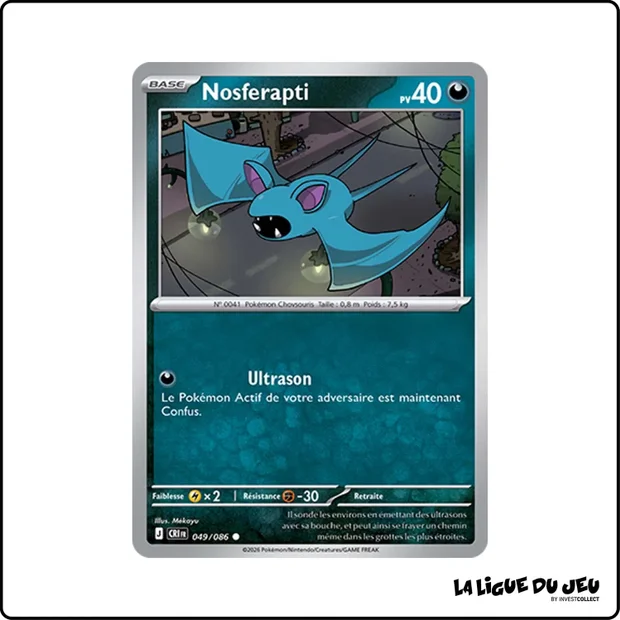 Commune - Pokemon - Chaos Ascendant - Nosferapti 49/86