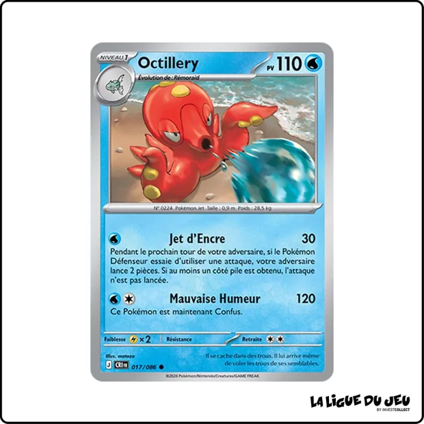 Commune - Pokemon - Chaos Ascendant - Octillery 17/86
