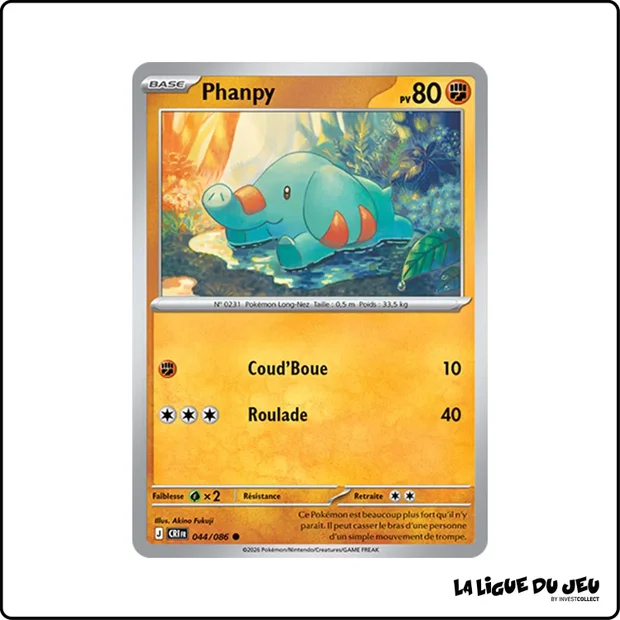 Commune - Pokemon - Chaos Ascendant - Phanpy 44/86