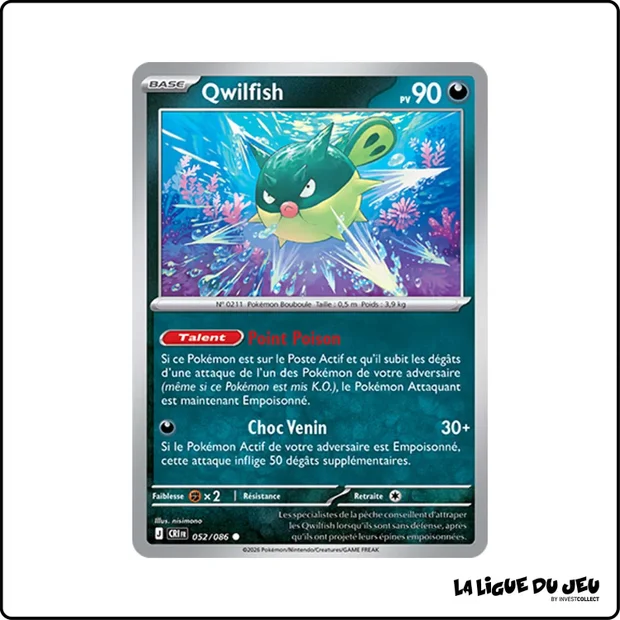 Commune - Pokemon - Chaos Ascendant - Qwilfish 52/86
