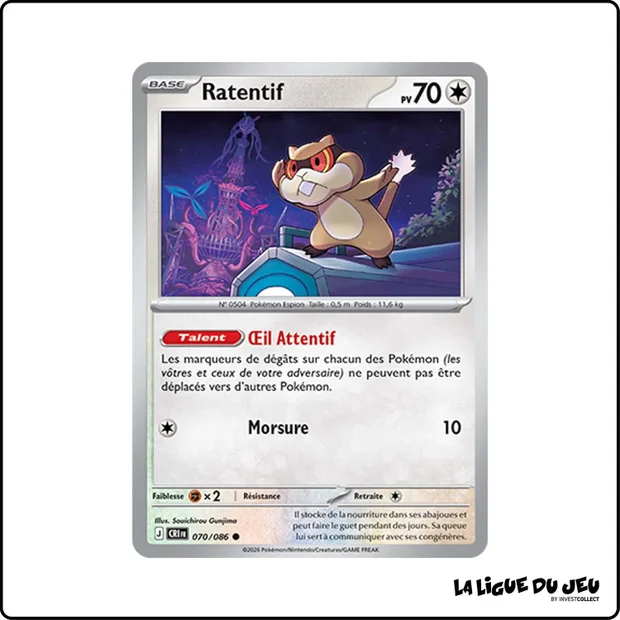Commune - Pokemon - Chaos Ascendant - Ratentif 70/86