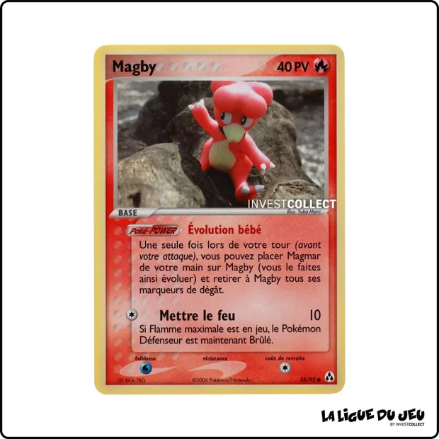 Commune - Pokemon - Créateurs de Légendes - Magby 58/92