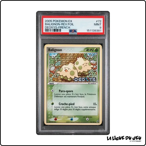 Commune - Pokemon - Deoxys - Balignon - 72/107 - Reverse Foil - PSA 9 - Français