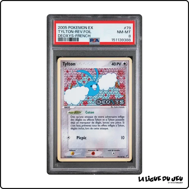 Commune - Pokemon - Deoxys - Tylton - 79/107 - Reverse Foil - PSA 8 - Français
