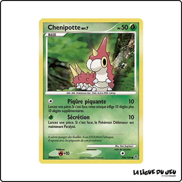 Commune - Pokemon - Diamant & Perle de Base - Chenipotte 104/130