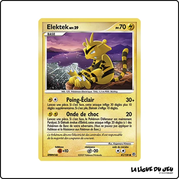 Commune - Pokemon - Diamant & Perle de Base - Élektek 81/130