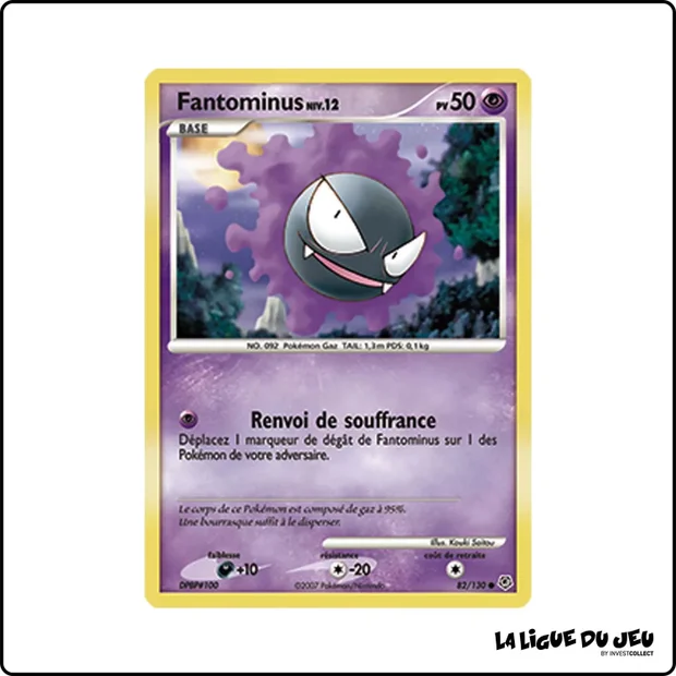 Commune - Pokemon - Diamant & Perle de Base - Fantominus 82/130