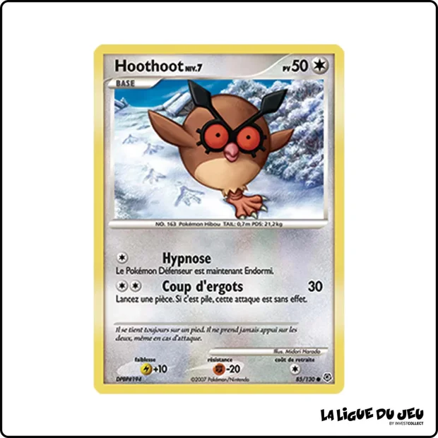 Commune - Pokemon - Diamant & Perle de Base - Hoothoot 85/130