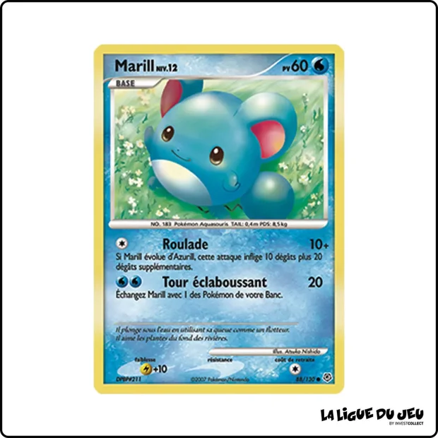 Commune - Pokemon - Diamant & Perle de Base - Marill 88/130