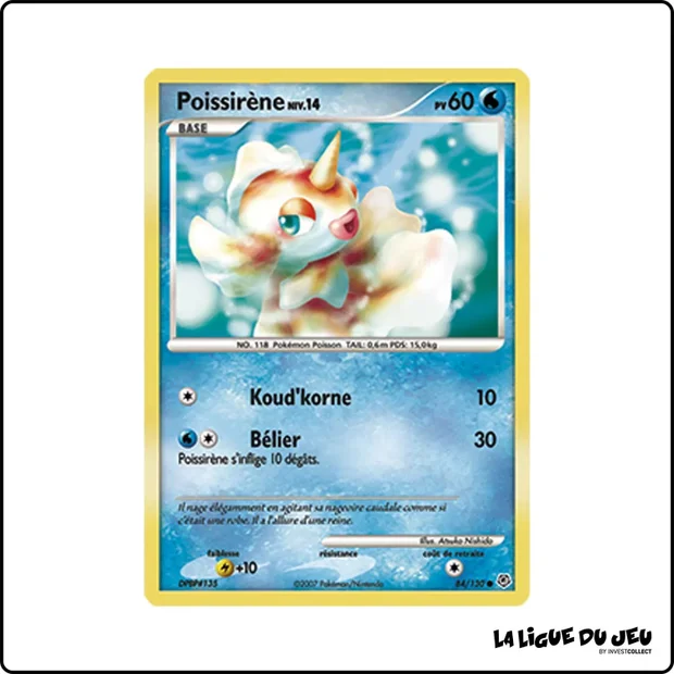 Commune - Pokemon - Diamant & Perle de Base - Poissirène 84/130