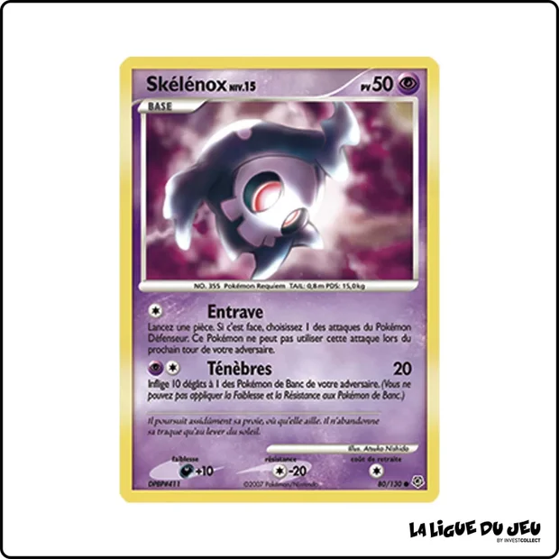 Commune - Pokemon - Diamant & Perle de Base - Skelénox 80/130