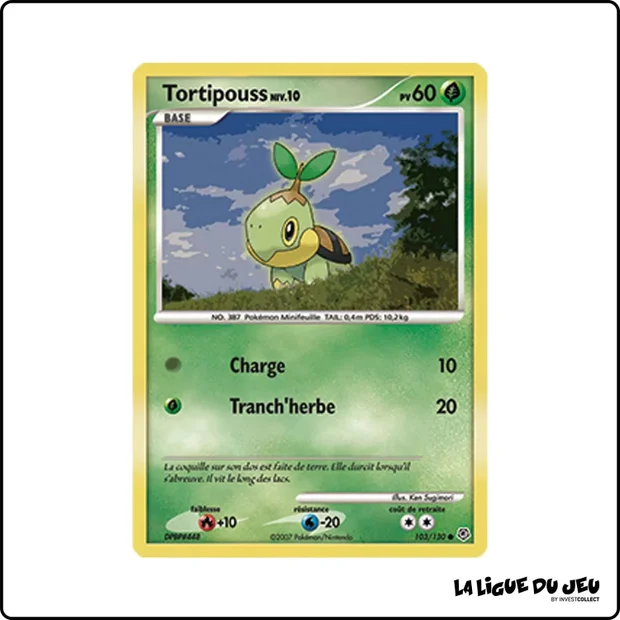 Commune - Pokemon - Diamant & Perle de Base - Tortipouss 103/130
