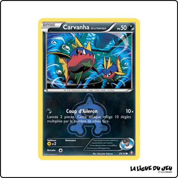 Commune - Pokemon - Double Danger - Carvanha de la Team Aqua 20/34