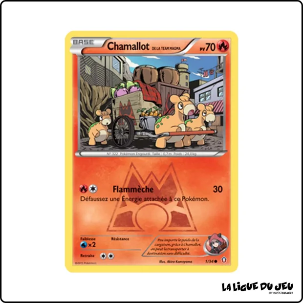 Commune - Pokemon - Double Danger - Chamallot de la Team Magma 1/34