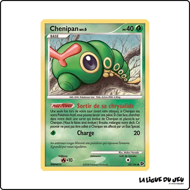 Commune - Pokemon - Duels au Sommet - Chenipan 63/106