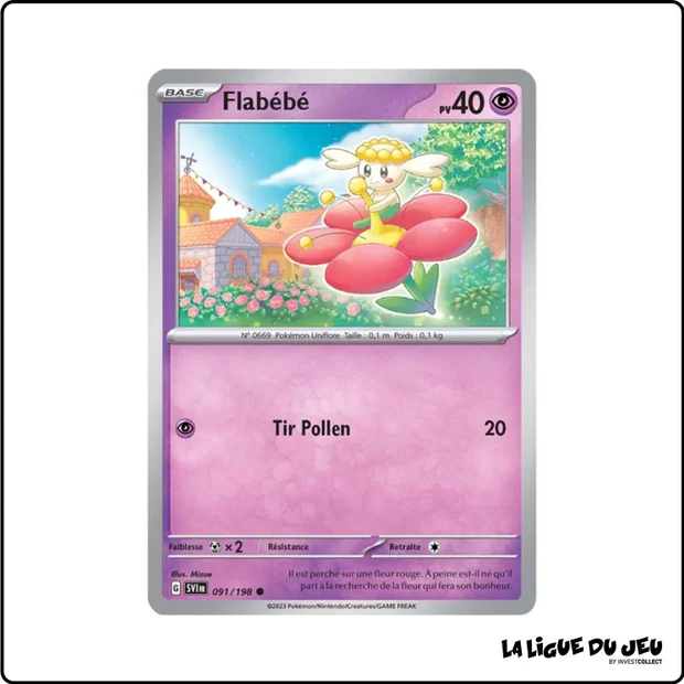 Commune - Pokemon - Écarlate et Violet de Base - Flabébé 91/198