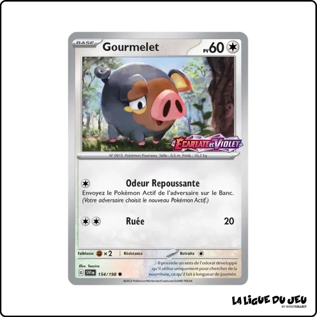 Commune - Pokemon - Écarlate et Violet de Base - Gourmelet 154/198