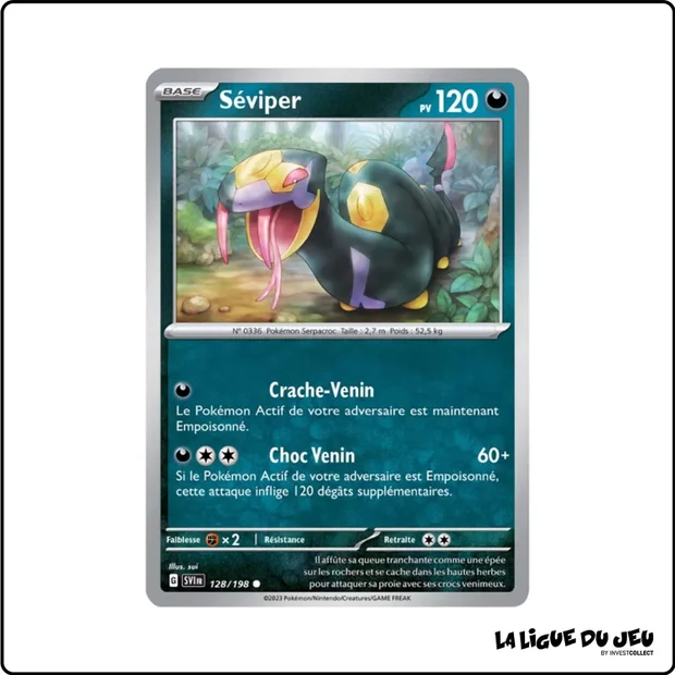 Commune - Pokemon - Écarlate et Violet de Base - Séviper 128/198