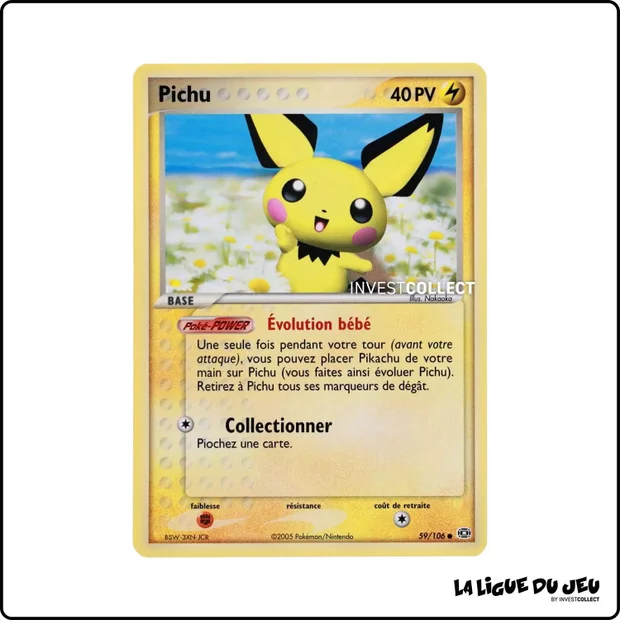 Commune - Pokemon - Émeraude - Pichu 59/106