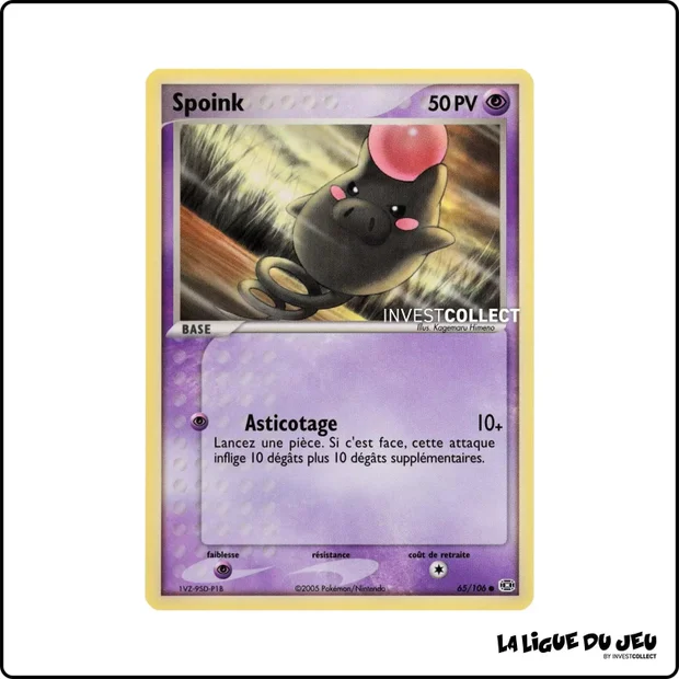 Commune - Pokemon - Émeraude - Spoink 65/106