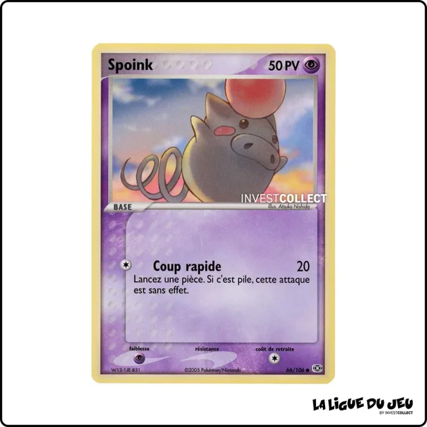 Commune - Pokemon - Émeraude - Spoink 66/106