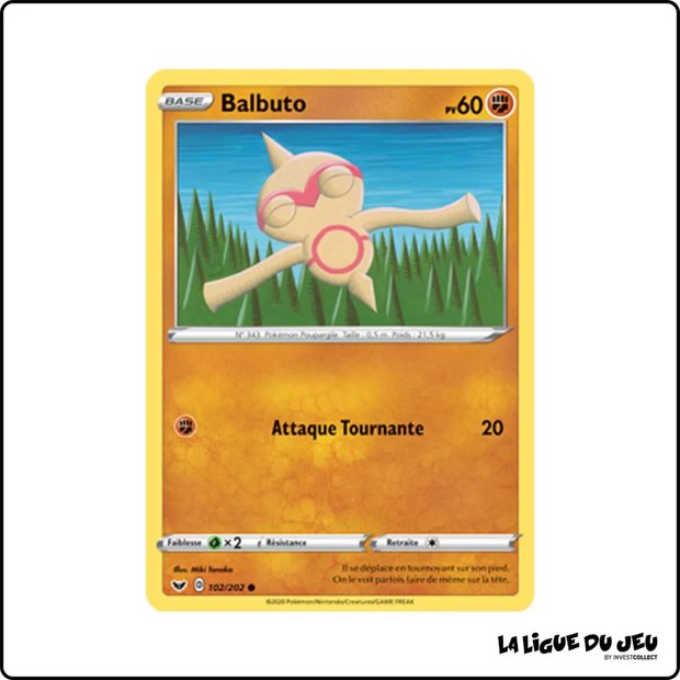 Commune - Pokemon - Épée et Bouclier de Base - Balbuto 102/202
