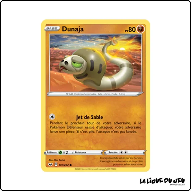Commune - Pokemon - Épée et Bouclier de Base - Dunaja 107/202
