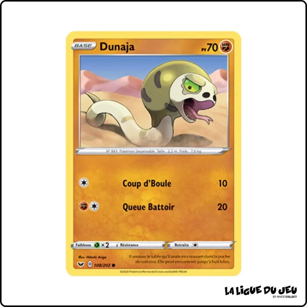 Commune - Pokemon - Épée et Bouclier de Base - Dunaja 108/202