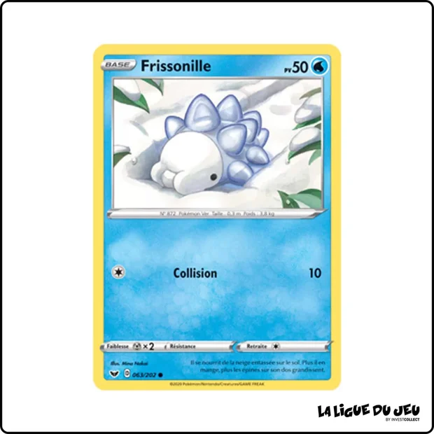Commune - Pokemon - Épée et Bouclier de Base - Frissonille 63/202