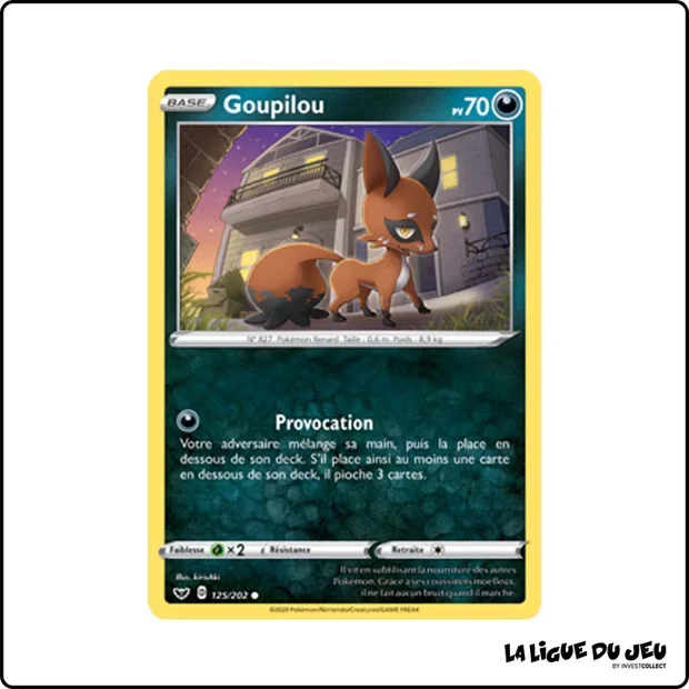 Commune - Pokemon - Épée et Bouclier de Base - Goupilou 125/202