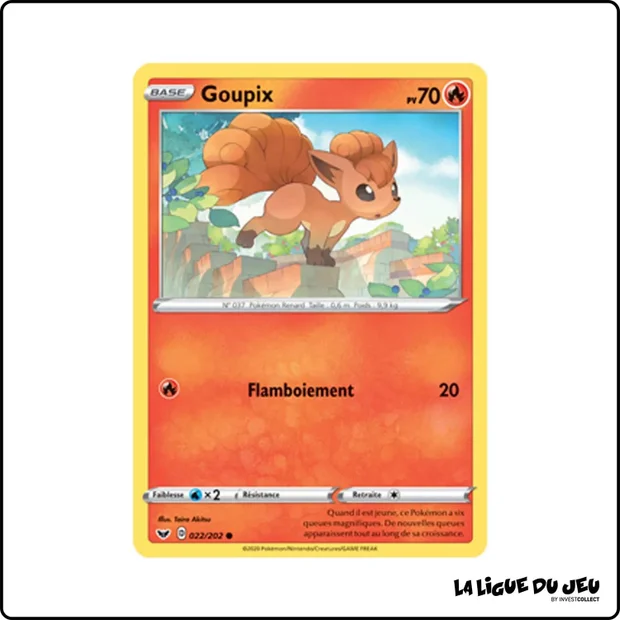 Commune - Pokemon - Épée et Bouclier de Base - Goupix 22/202