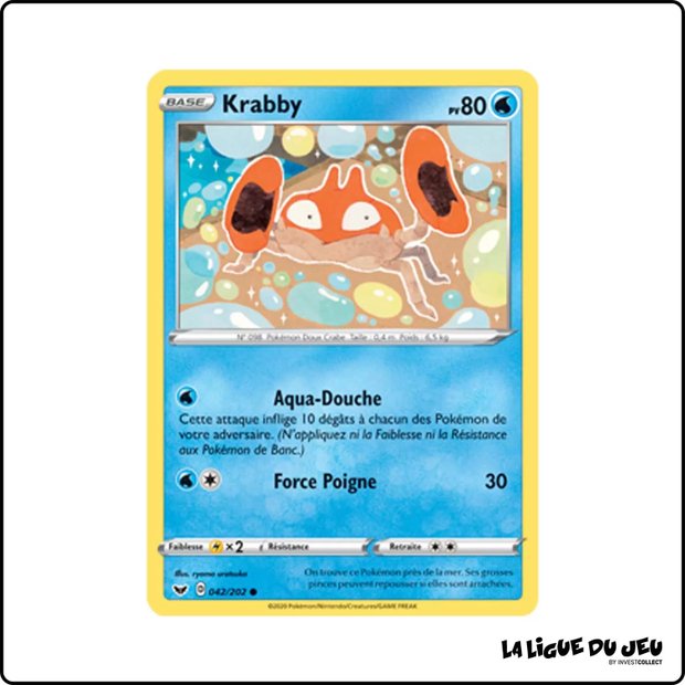 Commune - Pokemon - Épée et Bouclier de Base - Krabby 42/202