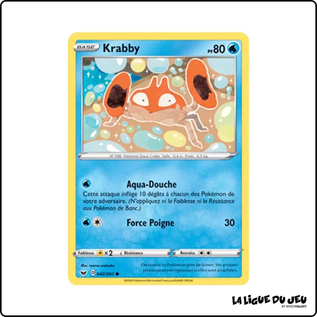 Commune - Pokemon - Épée et Bouclier de Base - Krabby 42/202