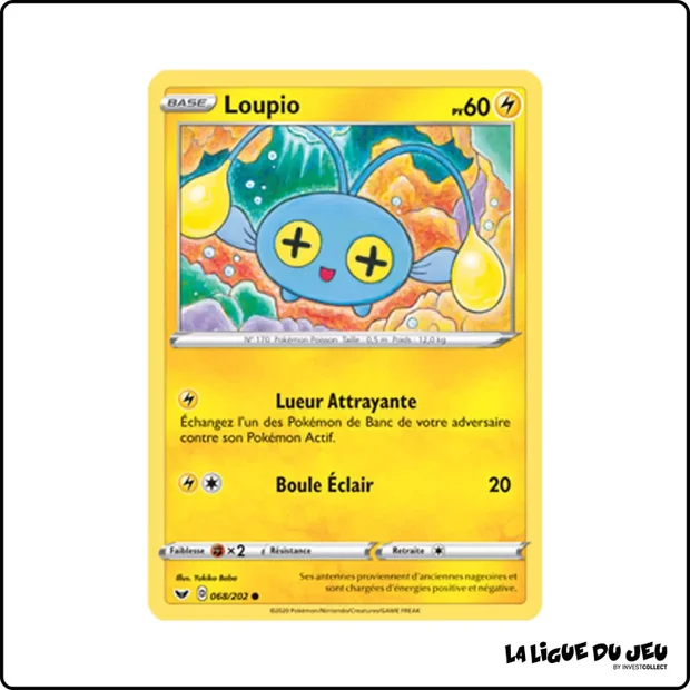 Commune - Pokemon - Épée et Bouclier de Base - Loupio 68/202