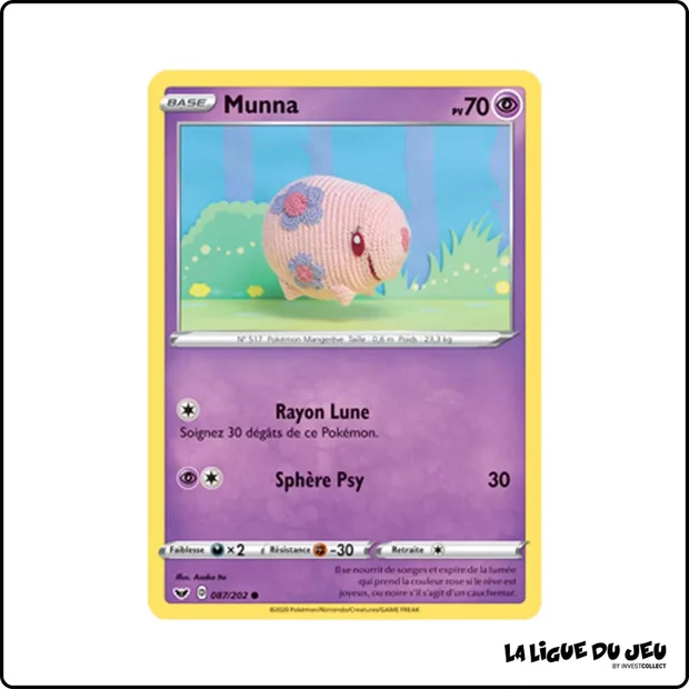 Commune - Pokemon - Épée et Bouclier de Base - Munna 87/202