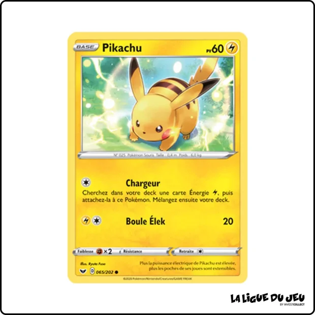 Commune - Pokemon - Épée et Bouclier de Base - Pikachu 65/202