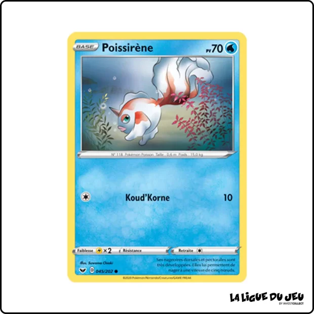 Commune - Pokemon - Épée et Bouclier de Base - Poissirène 45/202