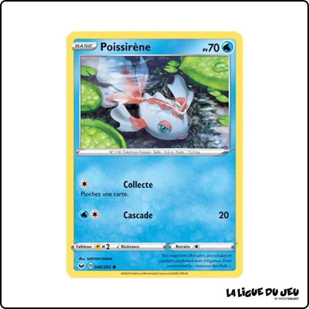 Commune - Pokemon - Épée et Bouclier de Base - Poissirène 46/202