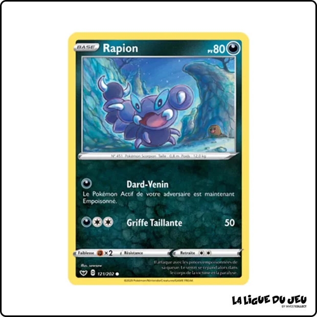 Commune - Pokemon - Épée et Bouclier de Base - Rapion 121/202