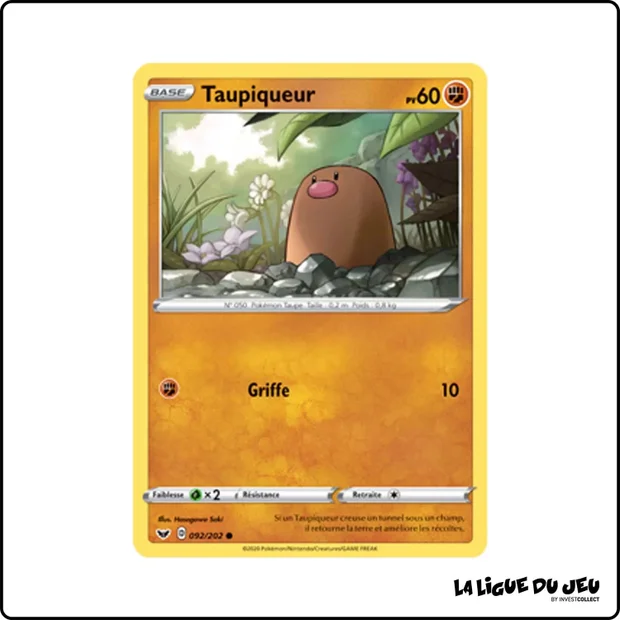 Commune - Pokemon - Épée et Bouclier de Base - Taupiqueur 92/202