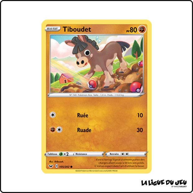 Commune - Pokemon - Épée et Bouclier de Base - Tiboudet 105/202