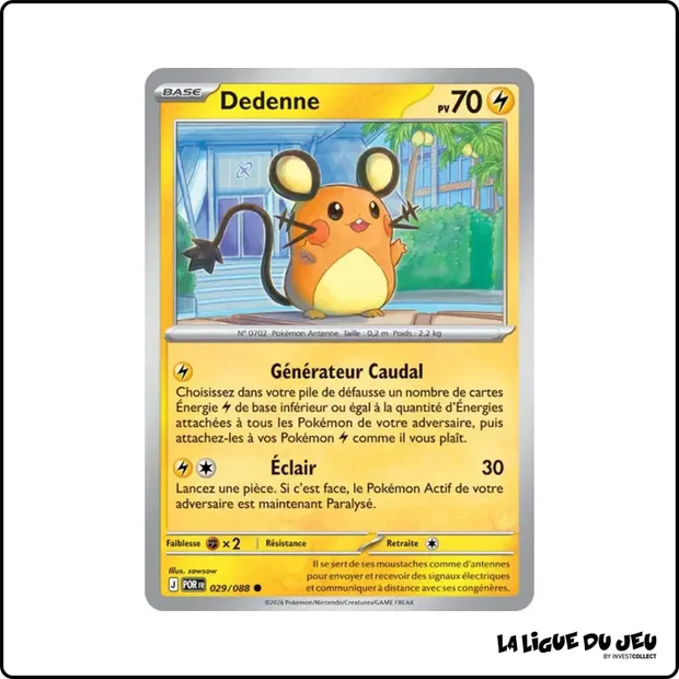Commune - Pokemon - Équilibre Parfait - Dedenne 29/88