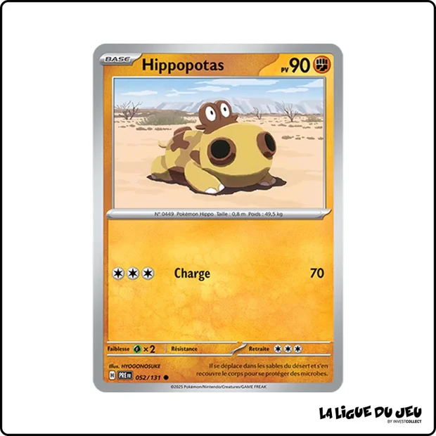 Commune - Pokemon - Évolutions Prismatiques - Hippopotas 52/131