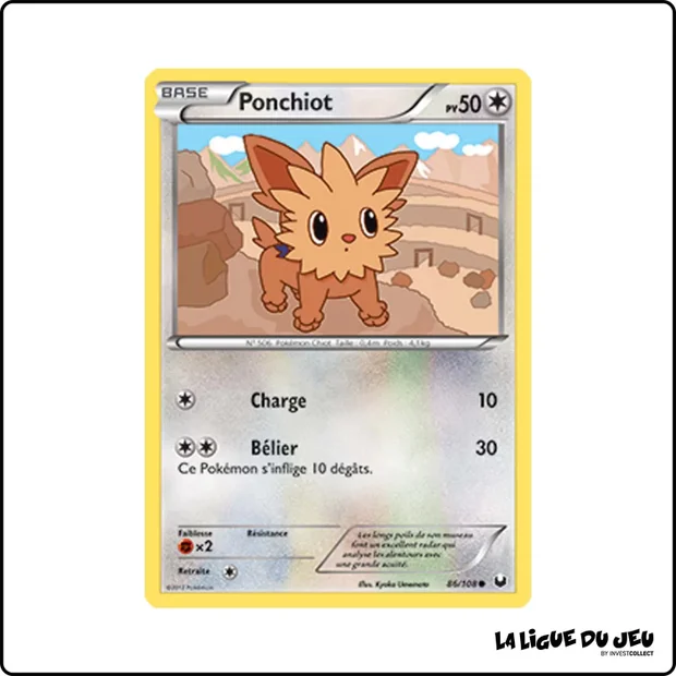 Commune - Pokemon - Explorateurs Obscurs - Ponchiot 86/108