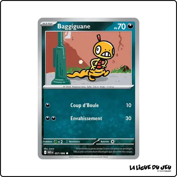 Commune - Pokemon - Flamme Blanche - Baggiguane 57/86