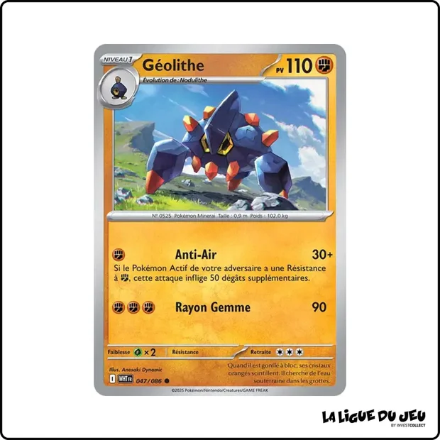 Commune - Pokemon - Flamme Blanche - Géolithe 47/86