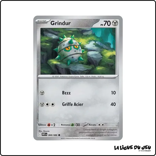 Commune - Pokemon - Flamme Blanche - Grindur 68/86