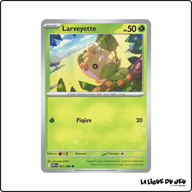 Commune - Pokemon - Flamme Blanche - Larveyette 1/86