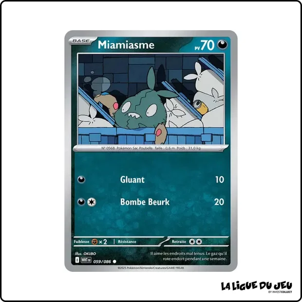 Commune - Pokemon - Flamme Blanche - Miamiasme 59/86